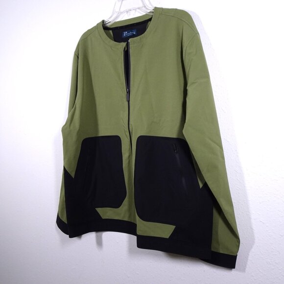 Under Armour UAS Pivot Stretch Jacket Men's Size XL Green Bomber Full Zip - Picture 2 of 9